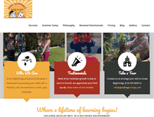 Tablet Screenshot of greatbeginnings.org